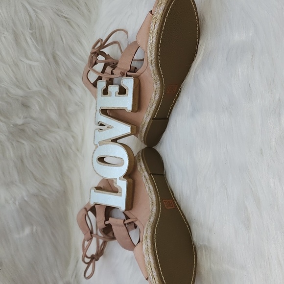 FRYE Roberta Ghillie Sandals Wedge Heels - Picture 5 of 6